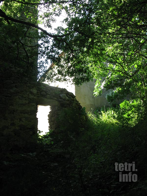 Birtvisi-Gates near the tower of St.George cinvent in Birtvisi